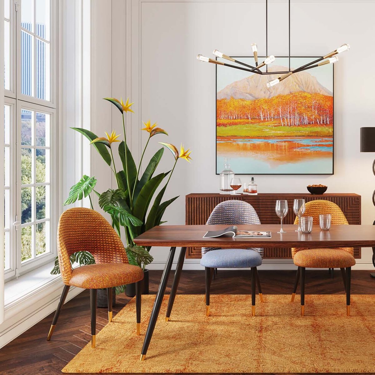 Chaise, HUDSON orange, KARE DESIGN