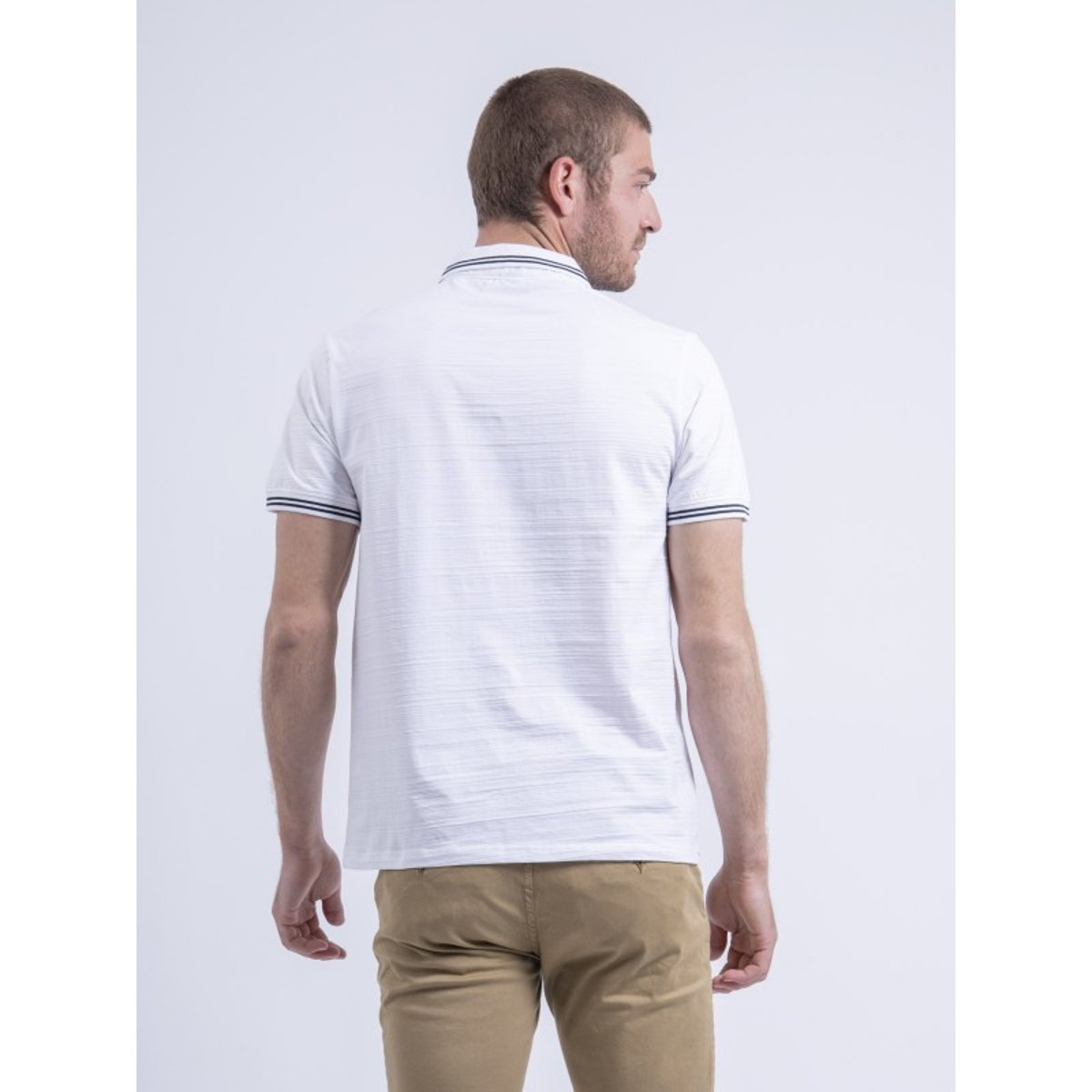 Polo Manches Courtes Pur Coton Pilias blanc, RITCHIE