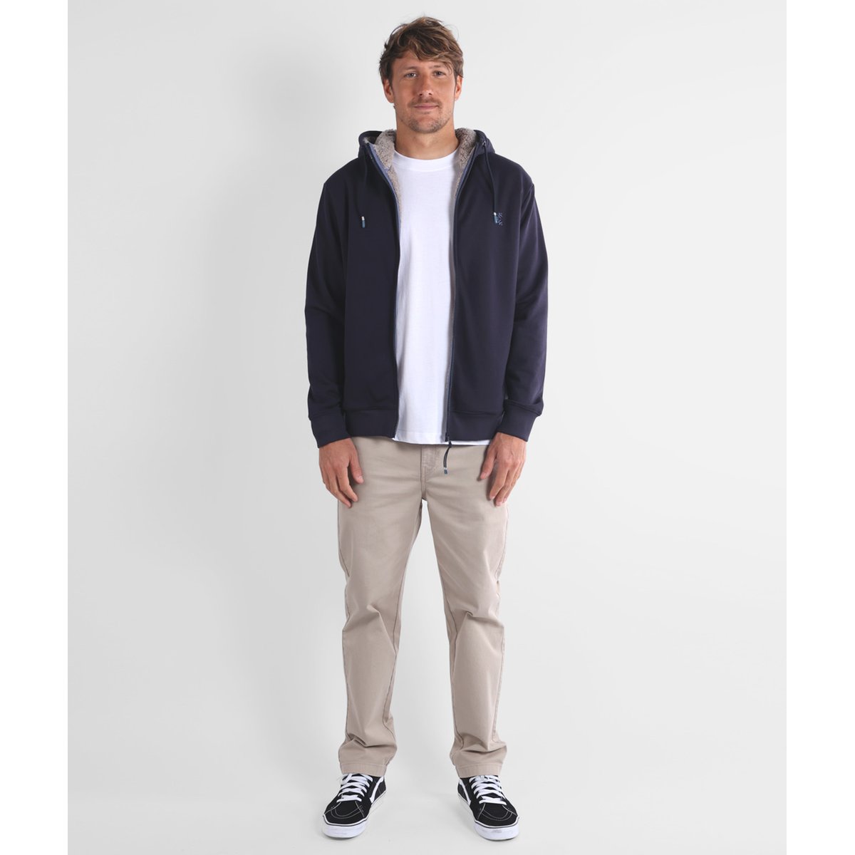 Sweat capuche doublure sherpa SWEM deep marine, OXBOW