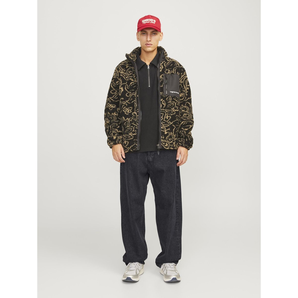 Jean Baggy Fit black denim, JACK & JONES
