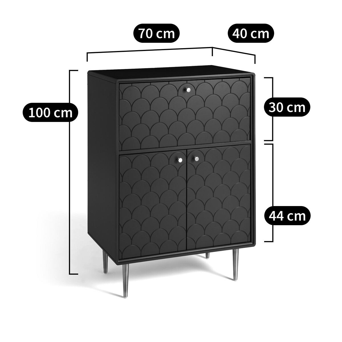 Mobile-bar, Luxore blu di prussia, LA REDOUTE INTERIEURS
