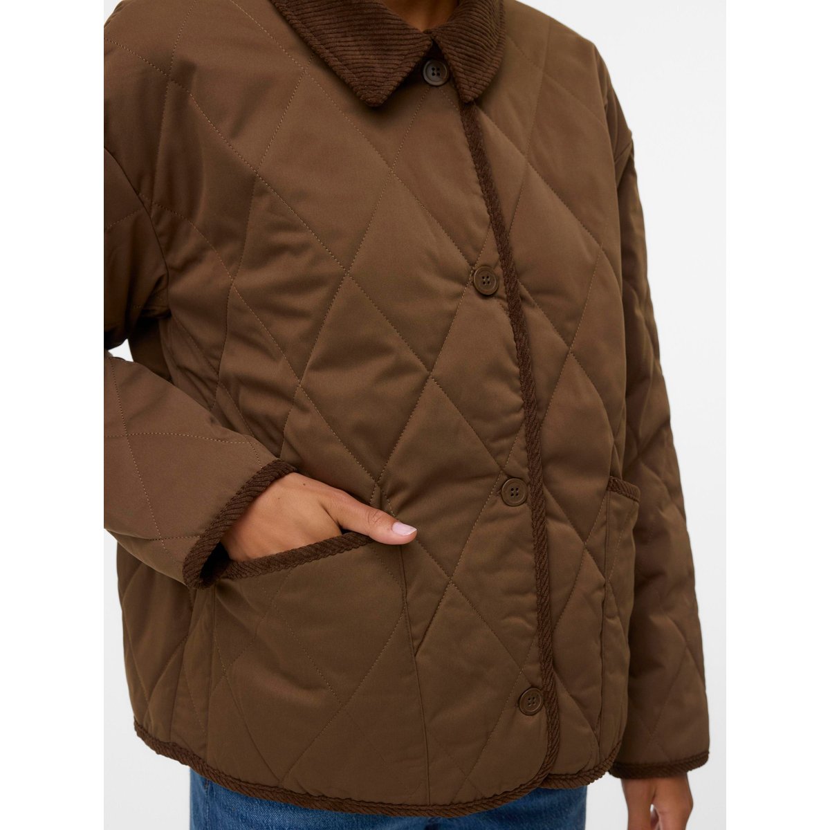 Veste Matelassée dark earth, VERO MODA