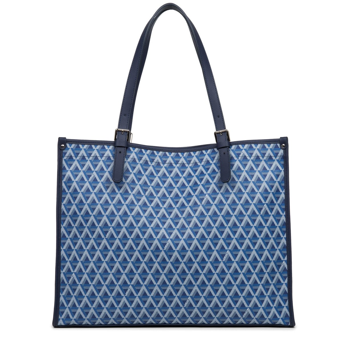 Grand sac cabas épaule, Made in France IKON bleu électrique, LANCASTER