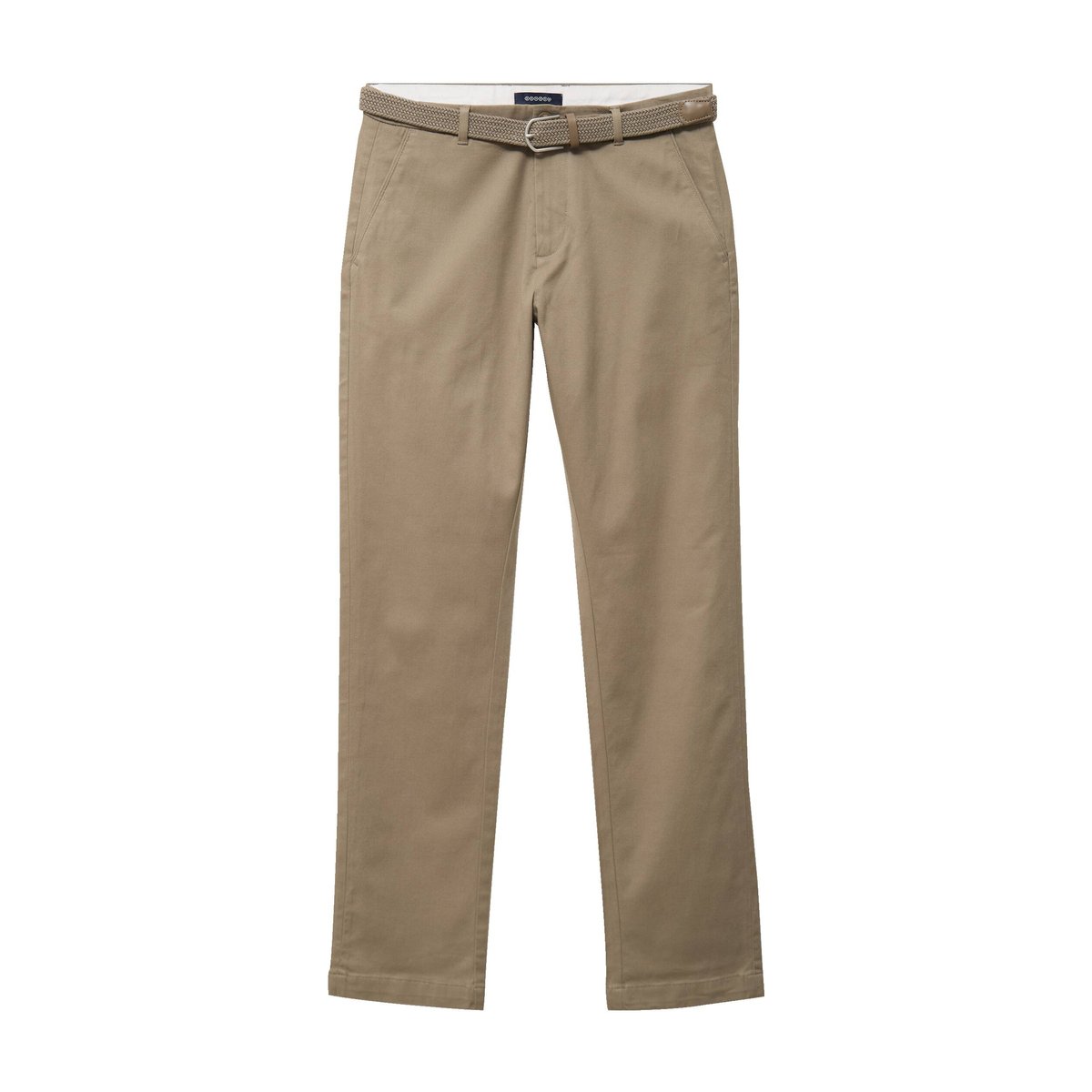 Pantalon straight longueur 32 ceinture taupe, BONOBO
