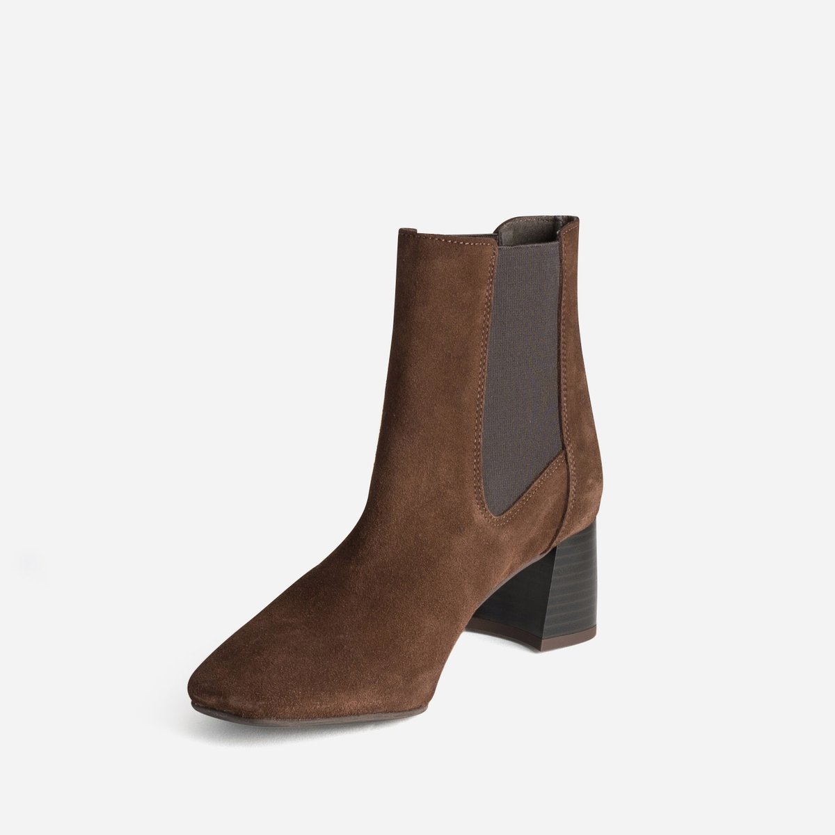 Boots À Talon en cuir NAZRA marron, ERAM