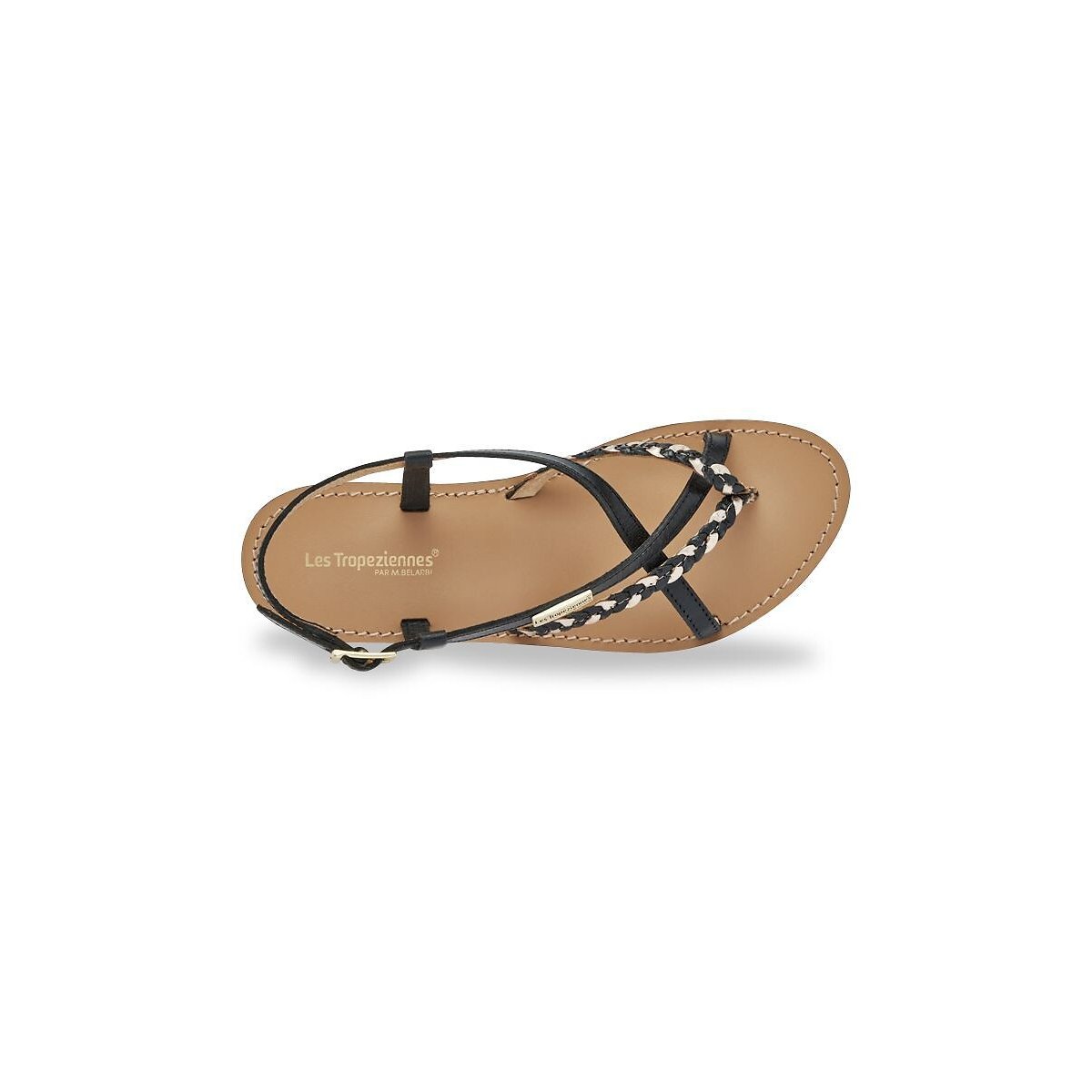 Sandales cuir Chou noir, LES TROPEZIENNES PAR M.BELARBI