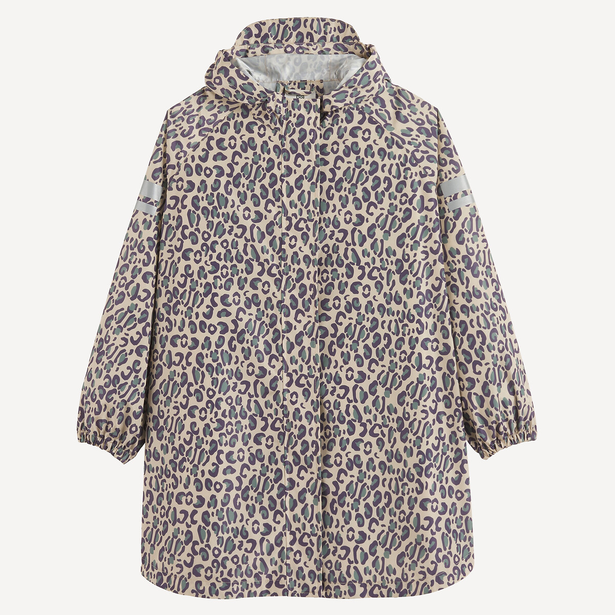 Cape à capuche, imprimé animalier imprimé léopard, LA REDOUTE COLLECTIONS
