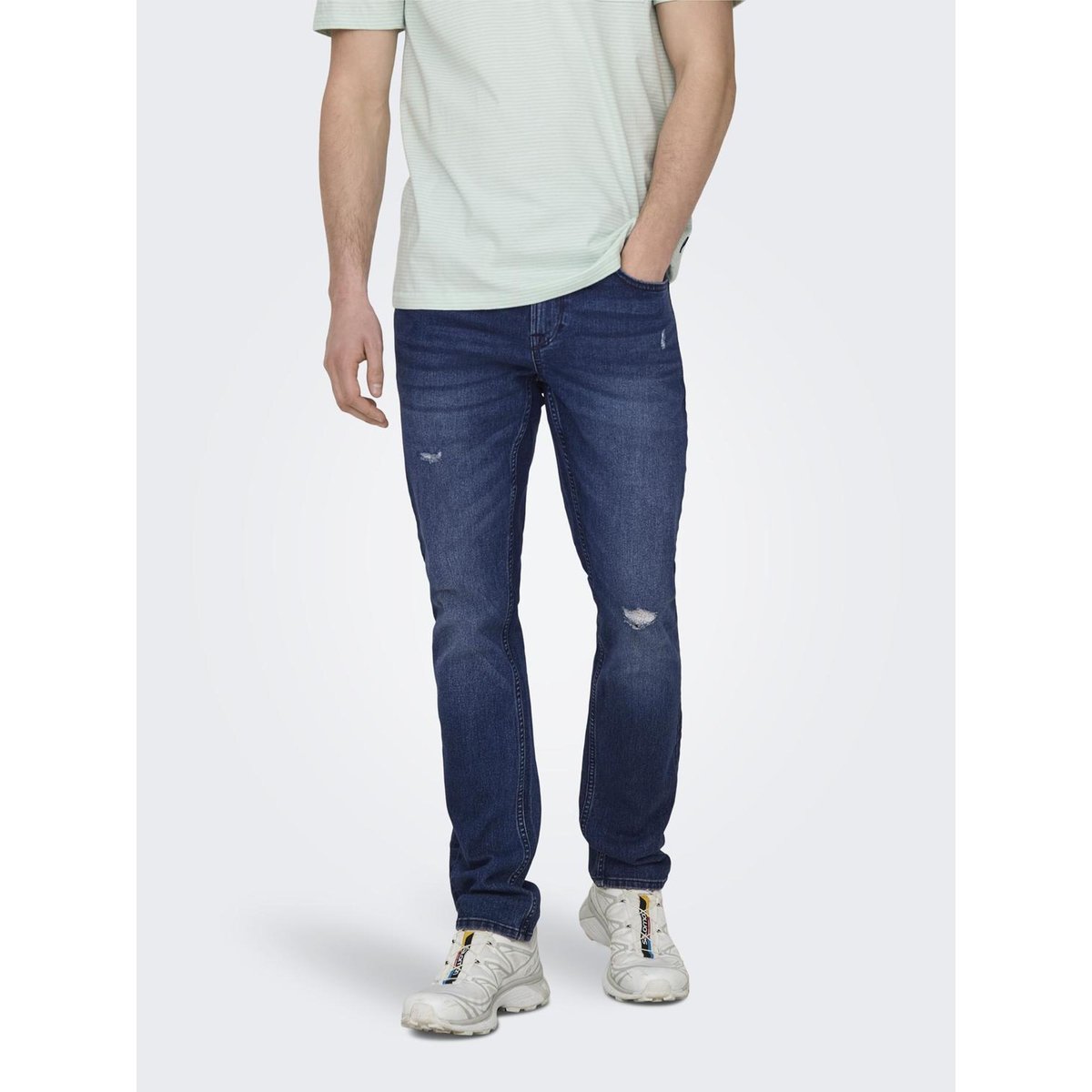 Jean Slim dark blue denim, ONLY & SONS