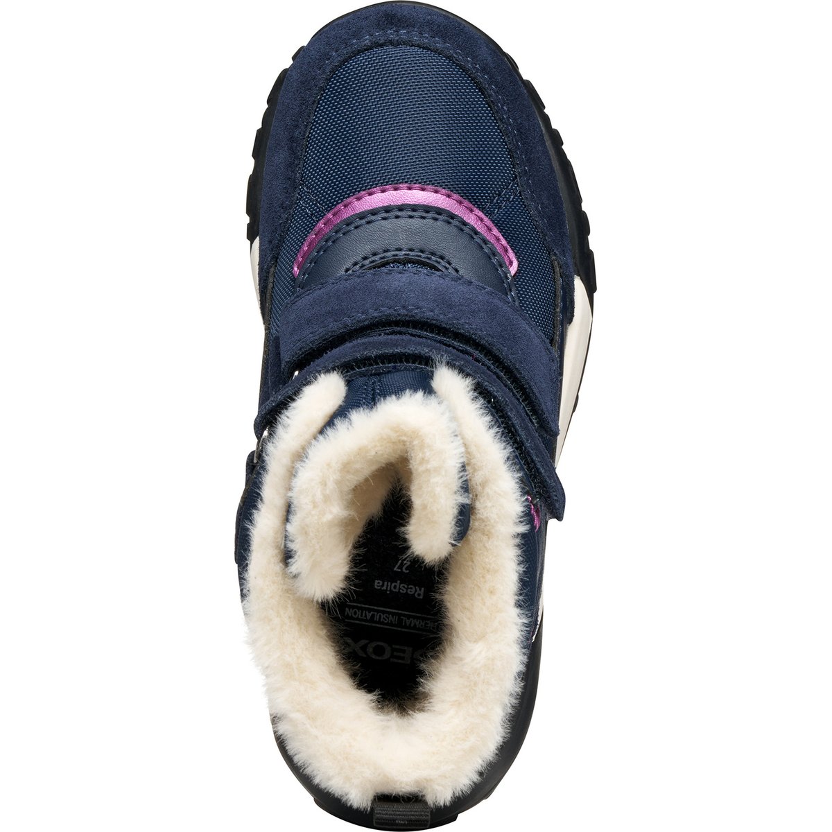 Bottines J TREKKYUP B ABX bleu marine/violet, GEOX