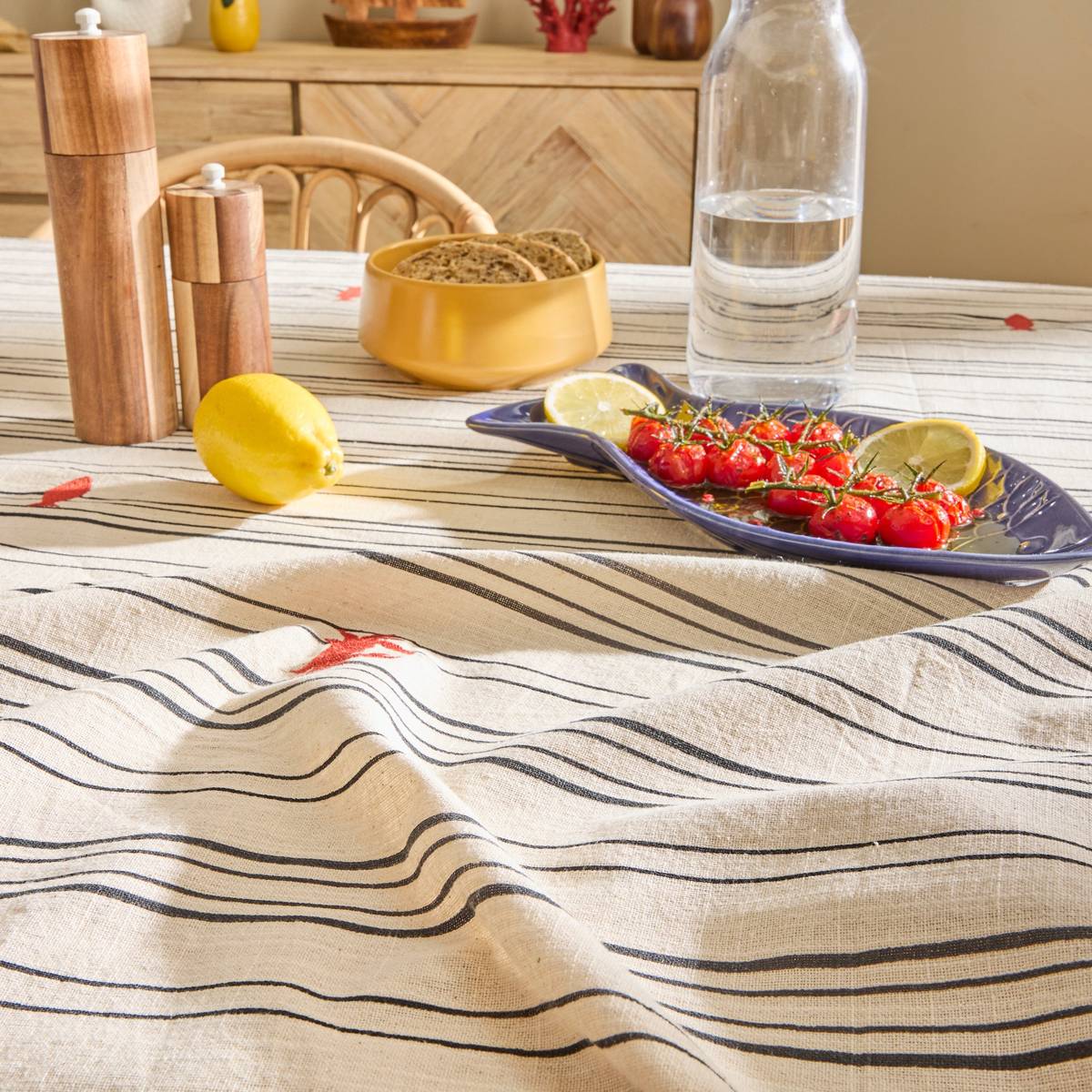 Nappe en coton OCEANIA beige, ATMOSPHERA