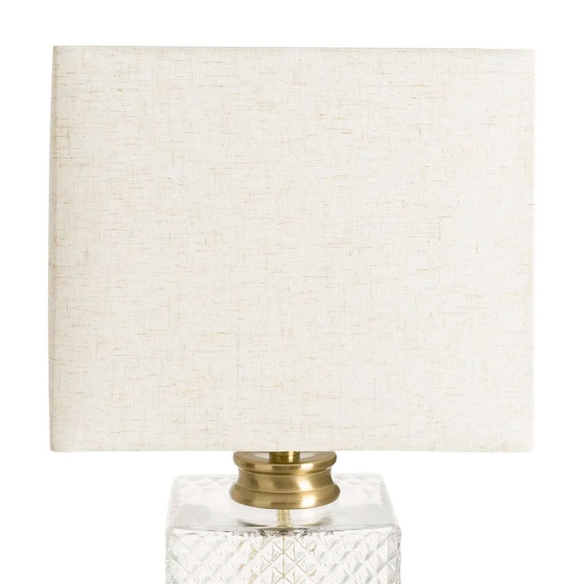 Lampe à poser métal doré et verre 28x28x47cm doré, WADIGA