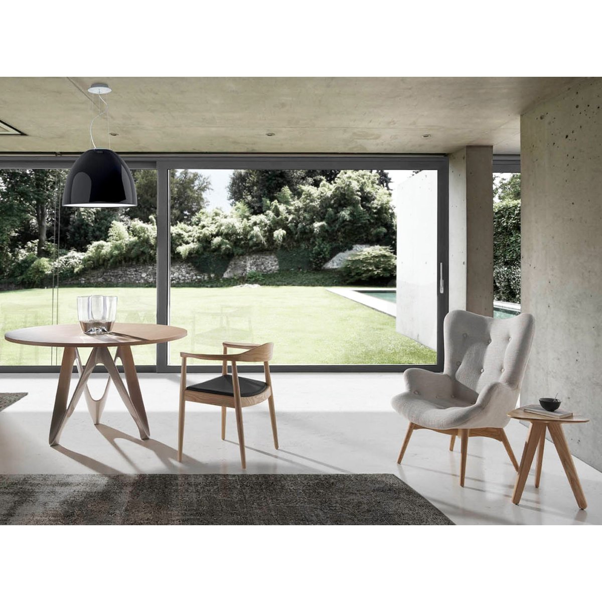 Fauteuil en tissu beige beige | ash, ANGEL CERDA