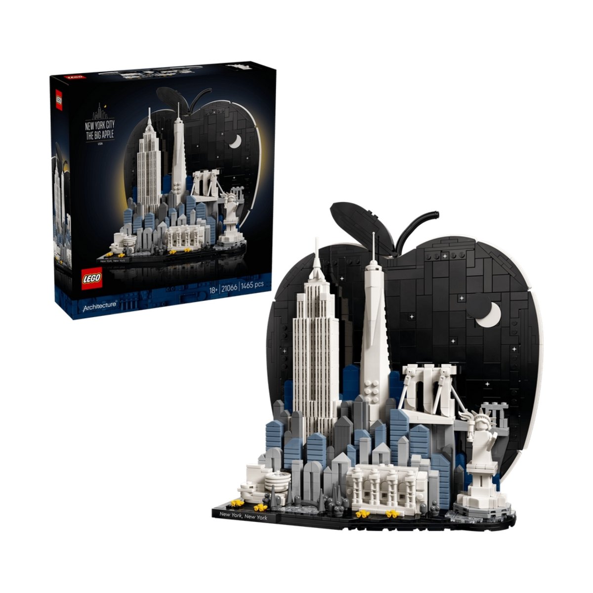 Architecture New Yorkla grosse pomme multicolore, LEGO