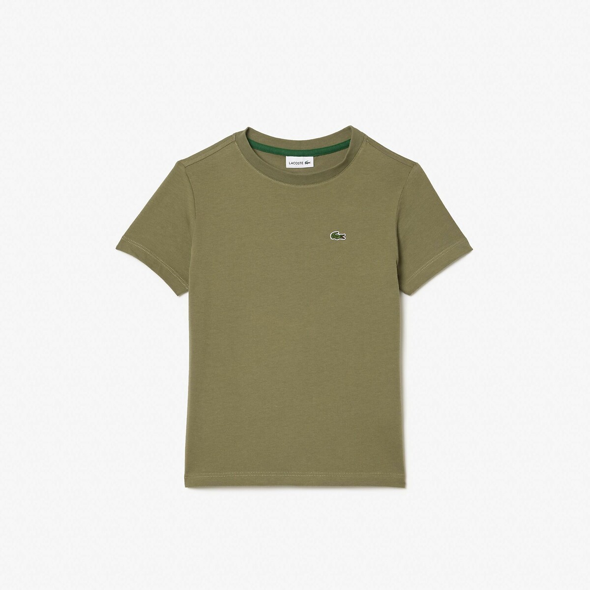 T-shirt manches courtes kaki, LACOSTE