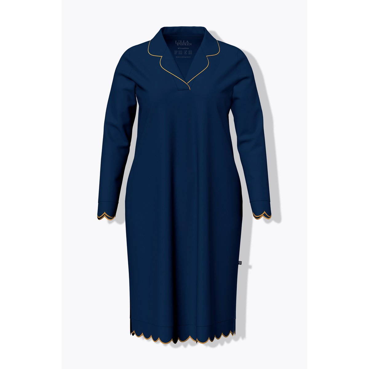Chemise de nuit en modal mélangé bleu nuit, ULLA POPKEN