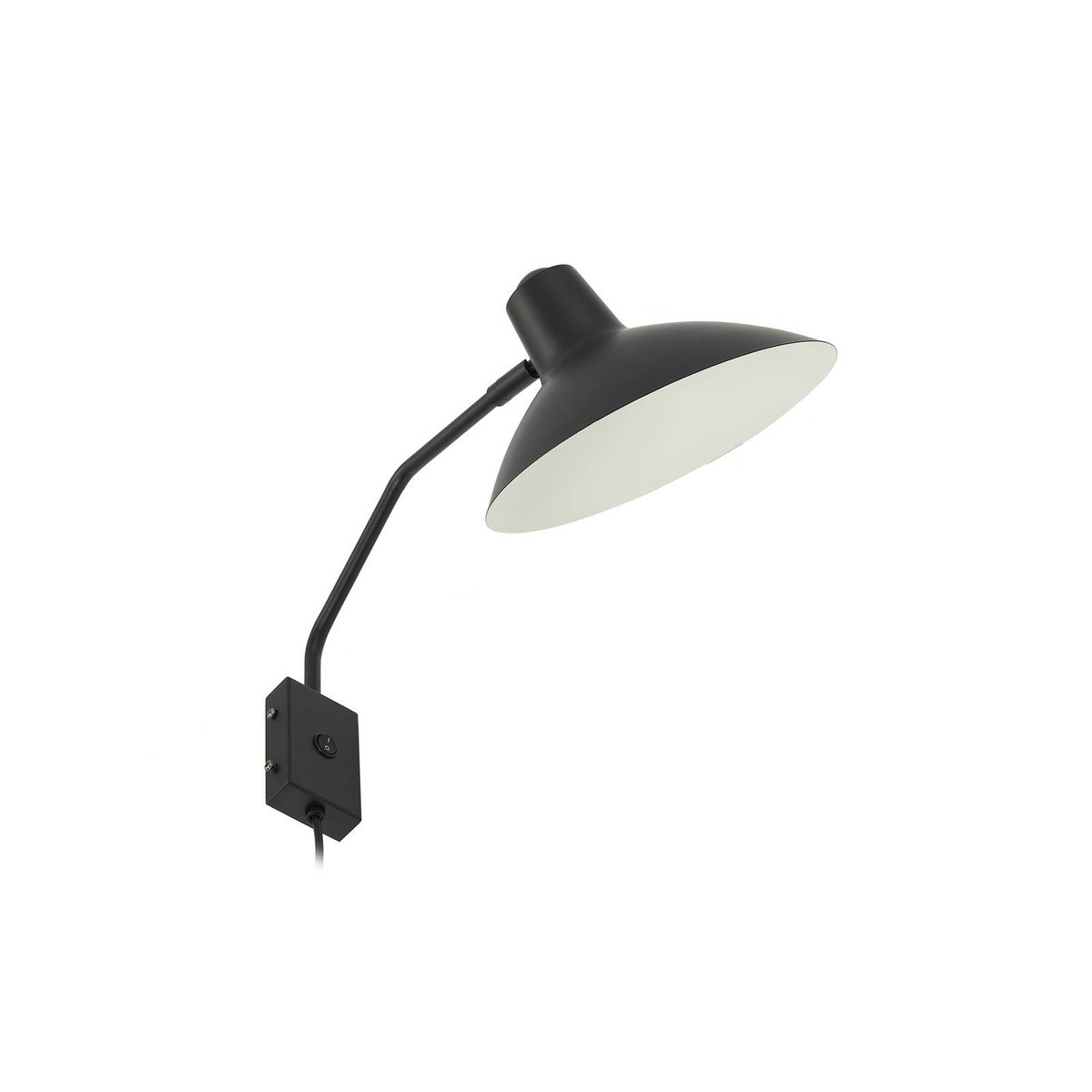Applique en métal moderne, Adrik noir, LINDBY