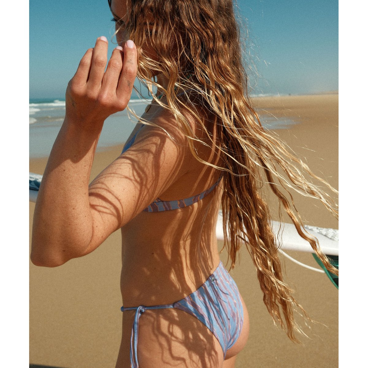 Haut de bikini triangle DISRUPTED lavender, OXBOW