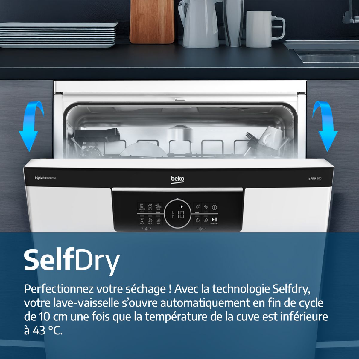 Lave vaisselle 60 cm BDFN26441G couleur unique, BEKO