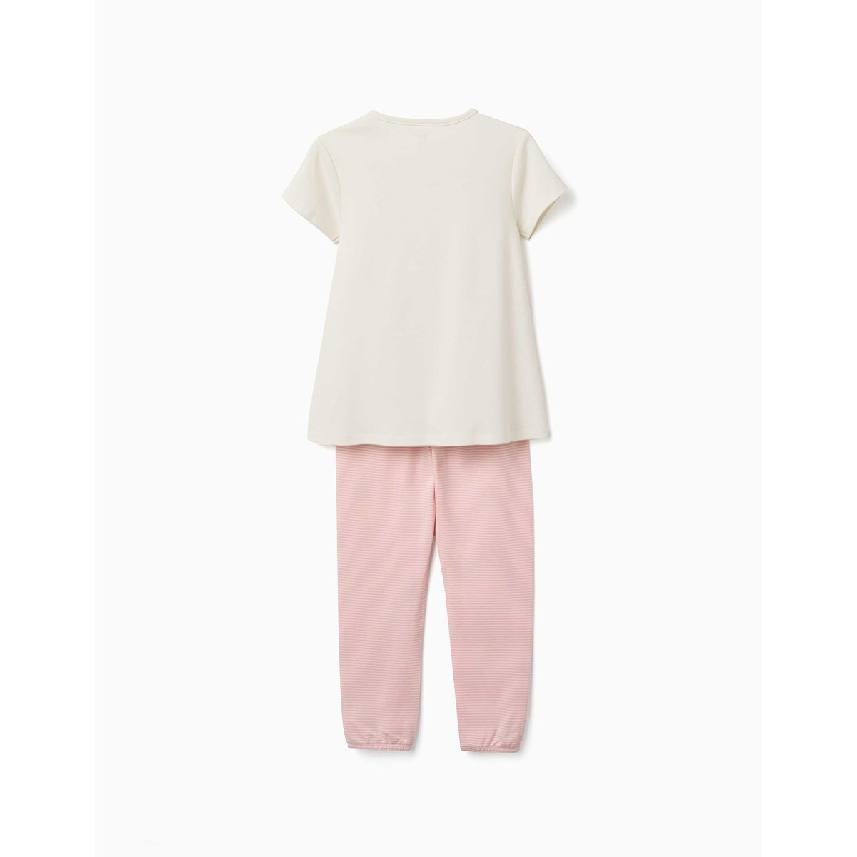 Pyjama à manches courtes en coton avec masque rembourré blanc, ZIPPY