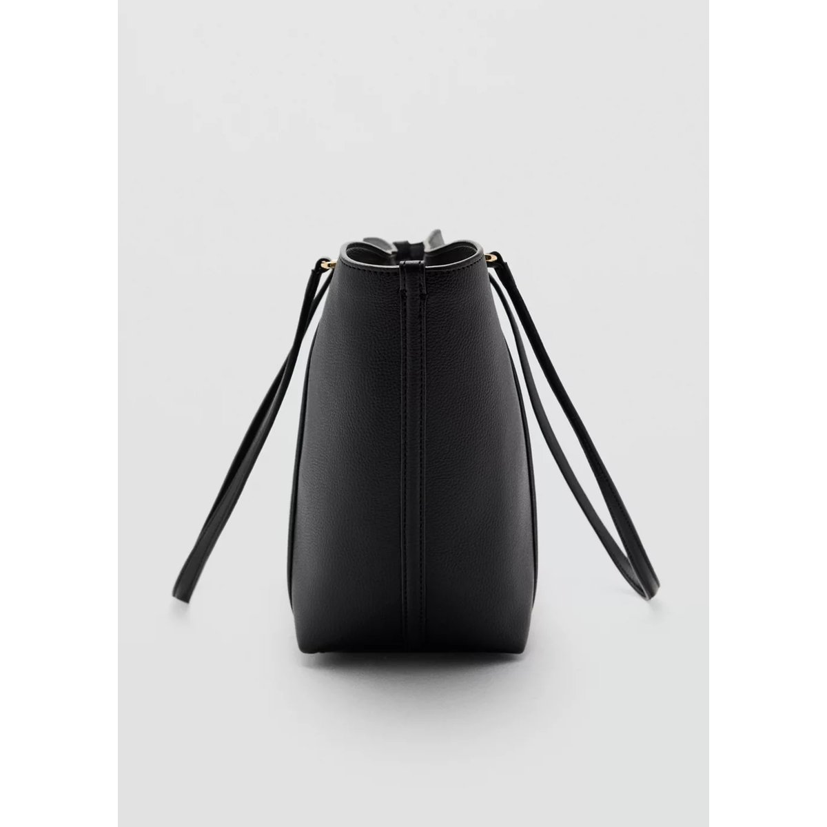 Sac cabas anse double noir, MANGO