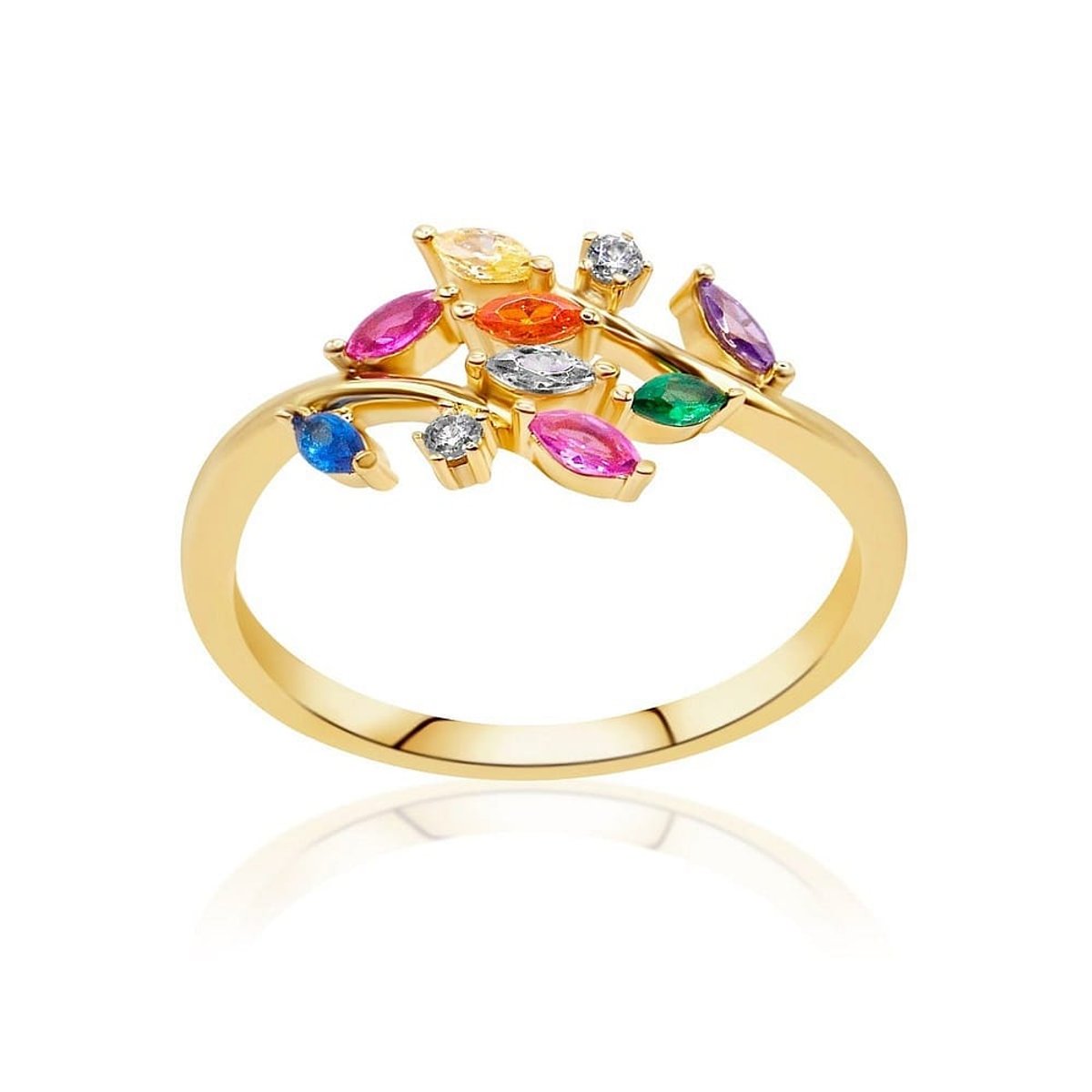Bagues en Oxyde De Zirconium/argent et Oxyde de zirconium couleur unique, CLEOR
