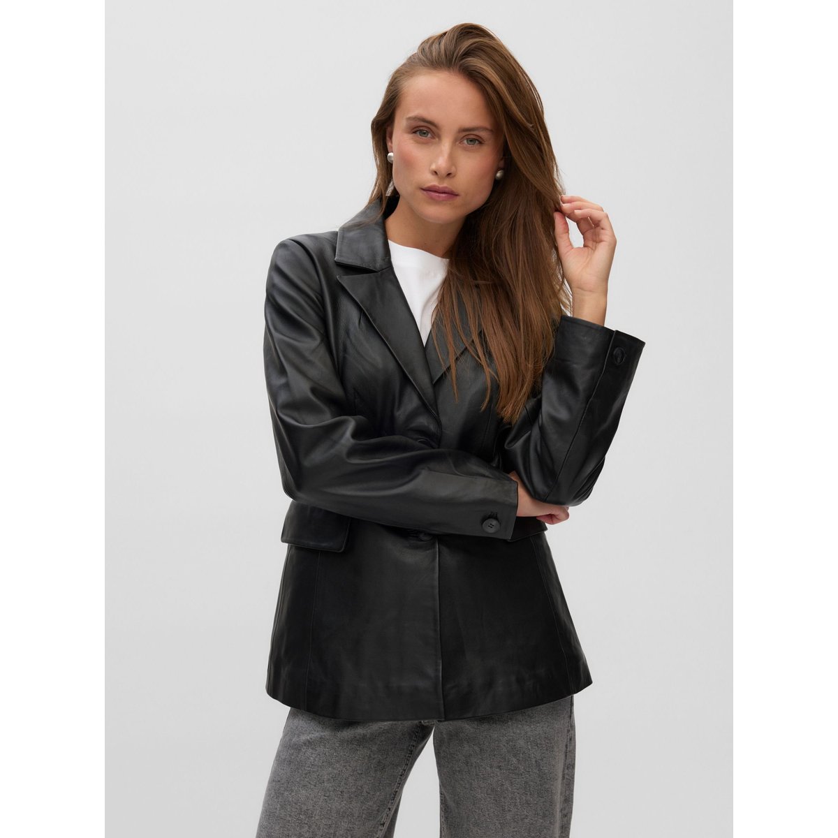 Veste En Cuir black 1, VERO MODA
