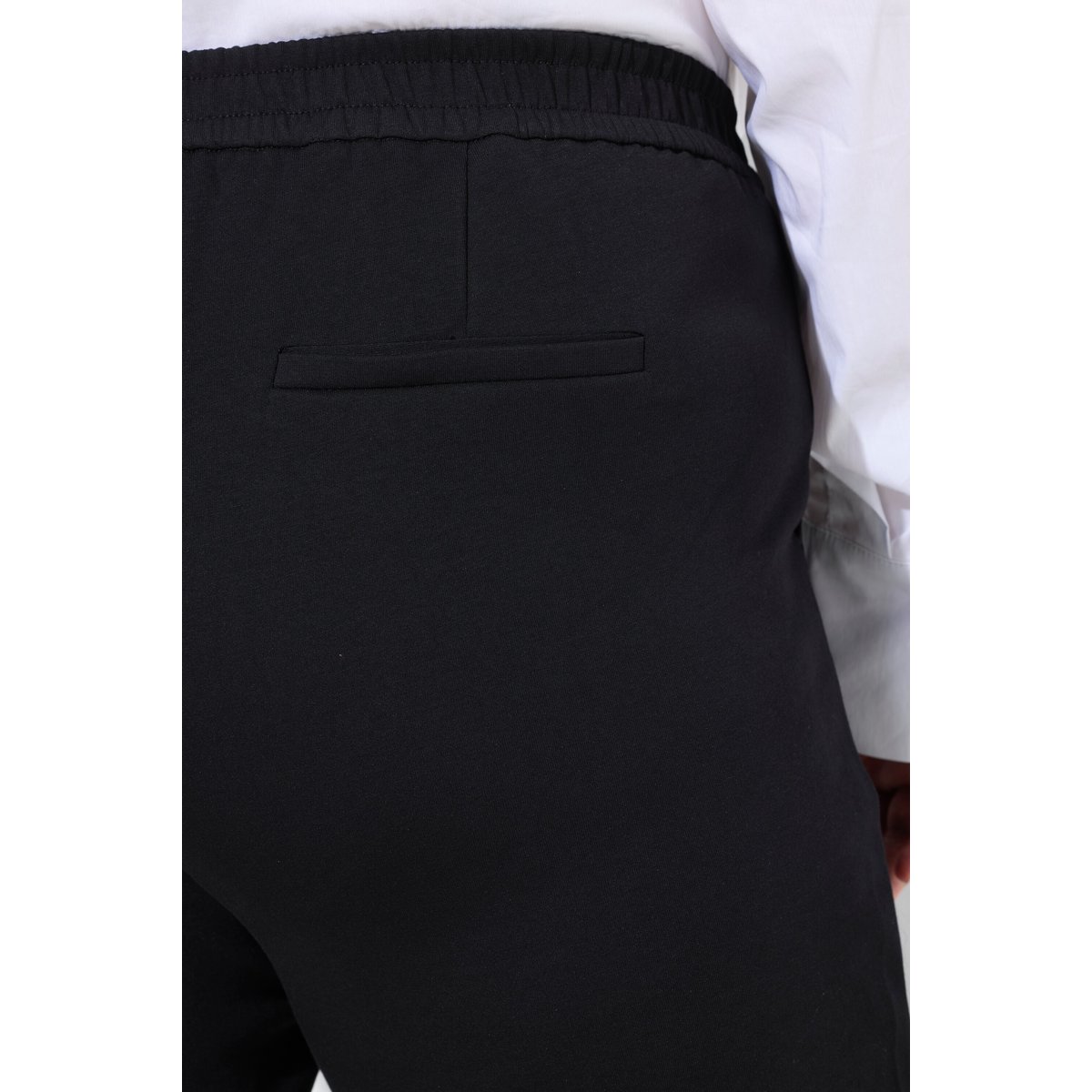 Pantalon point de Rome, couture fantaisie noir, ULLA POPKEN