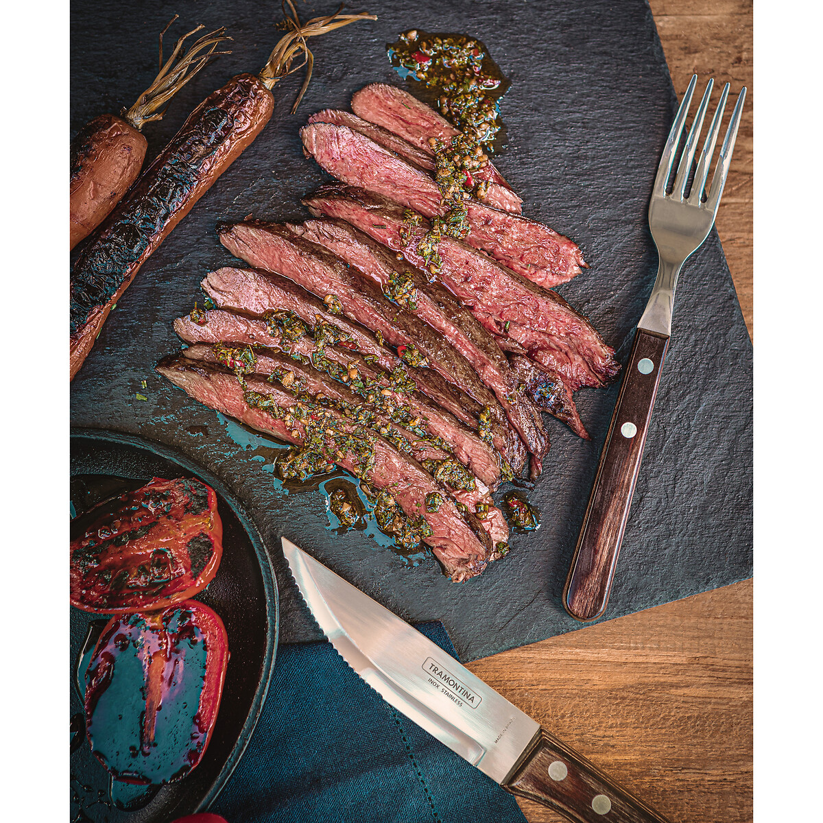 Conjunto de talheres Churrasco Jumbo (12 peças), Tramontina inox, TRAMONTINA