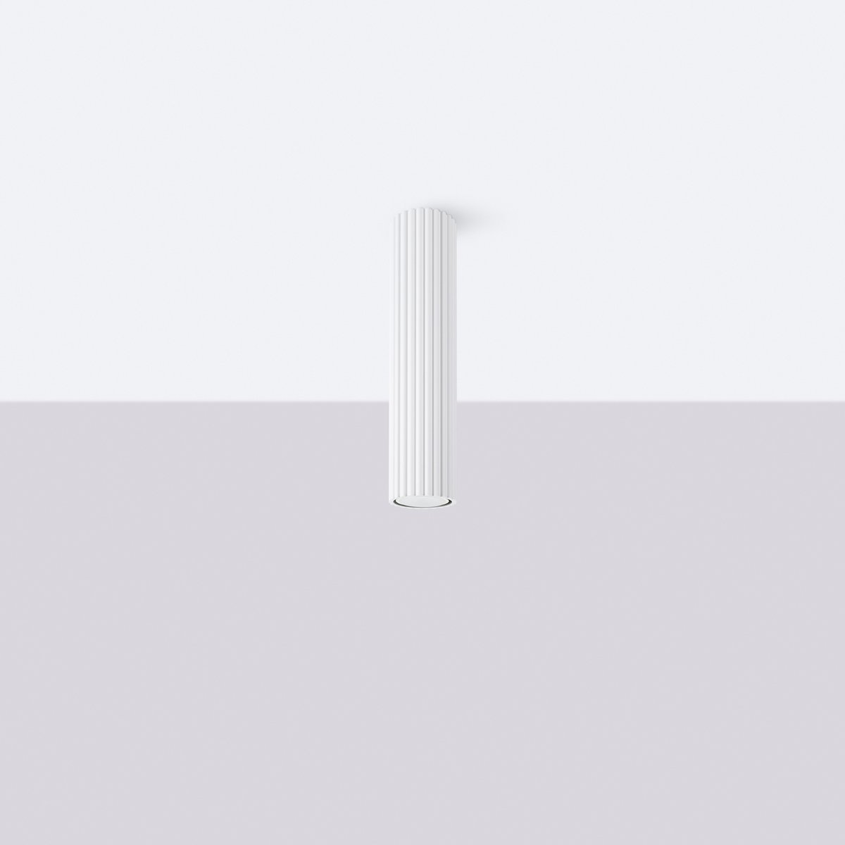 Plafonnier Aluminium Blanc GU10 1 Karbon 30 blanc, EDEN