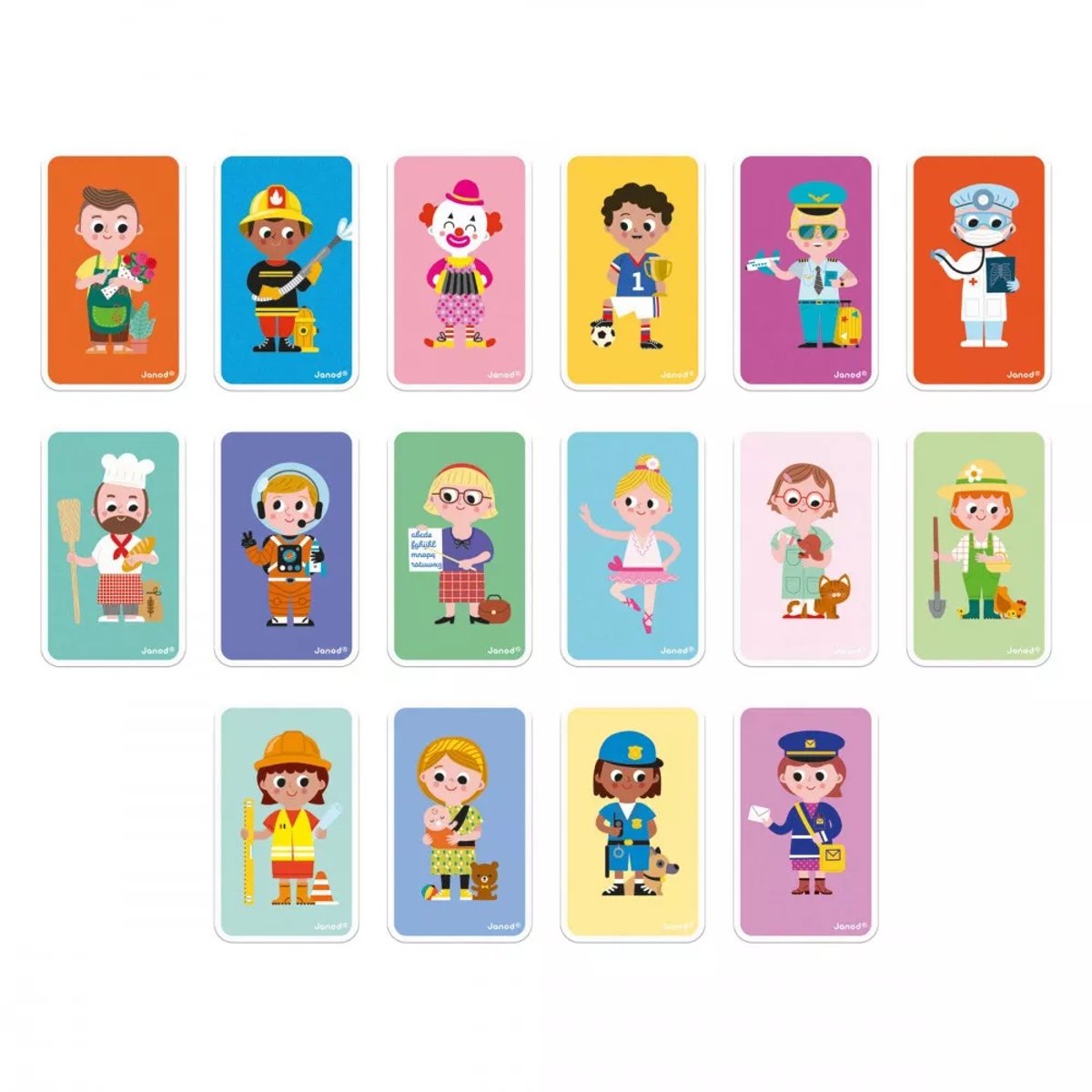 Jeu magnétique Magneti'Book Métiers multicolore, JANOD