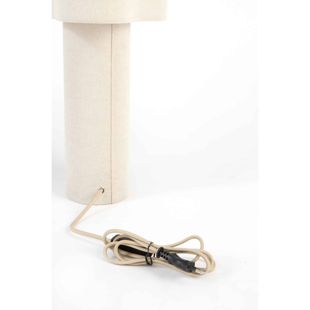 Lampe De Table Textile BRANY naturel, LIGHT & LIVING