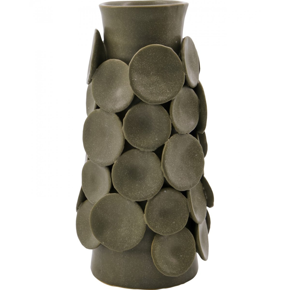 Vase en grès Dot 26 cm kaki, HOUSE DOCTOR