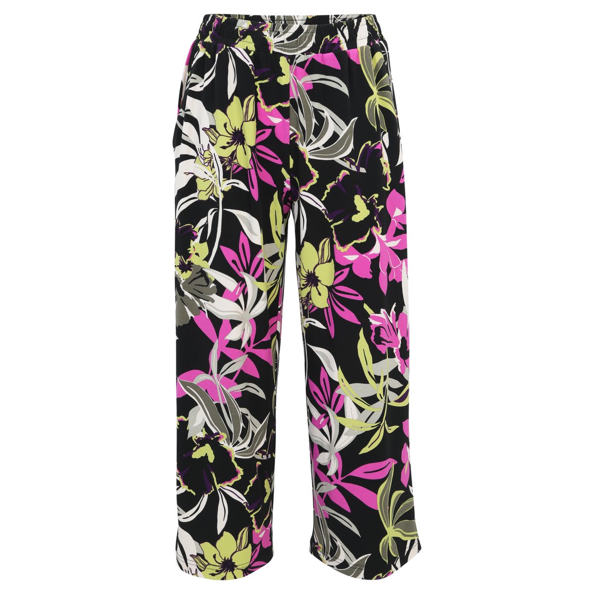 Pantalon à enfiler à poches extérieures black/khaki, BETTY BARCLAY