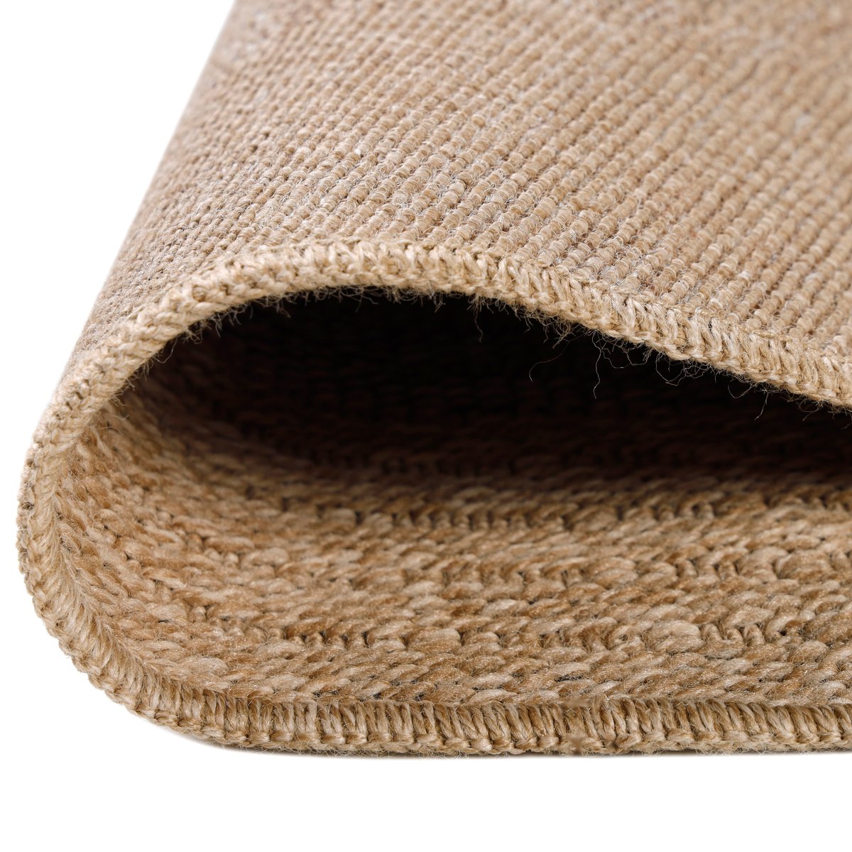 Tapis extérieur rond bicolore COMILLA noir, NAZAR RUGS