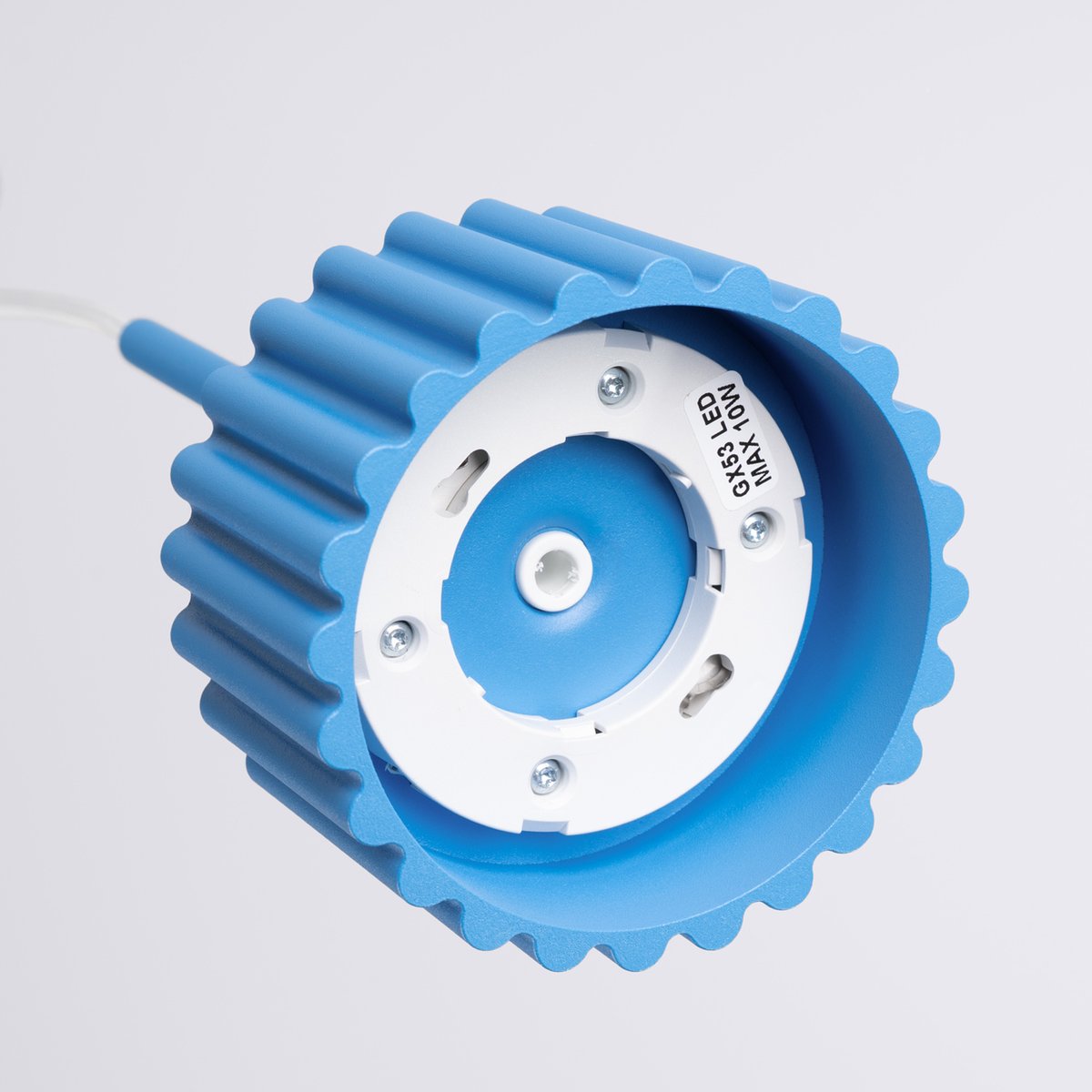 Suspension Aluminium Bleu Gx53 1 AURA bleu, EDEN