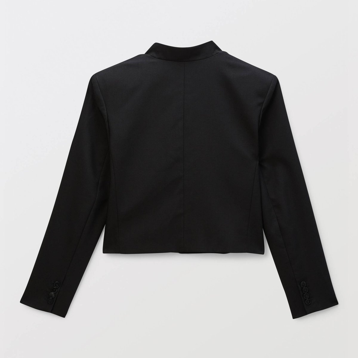 Veste blazer manches longues unie noir, MONOPRIX