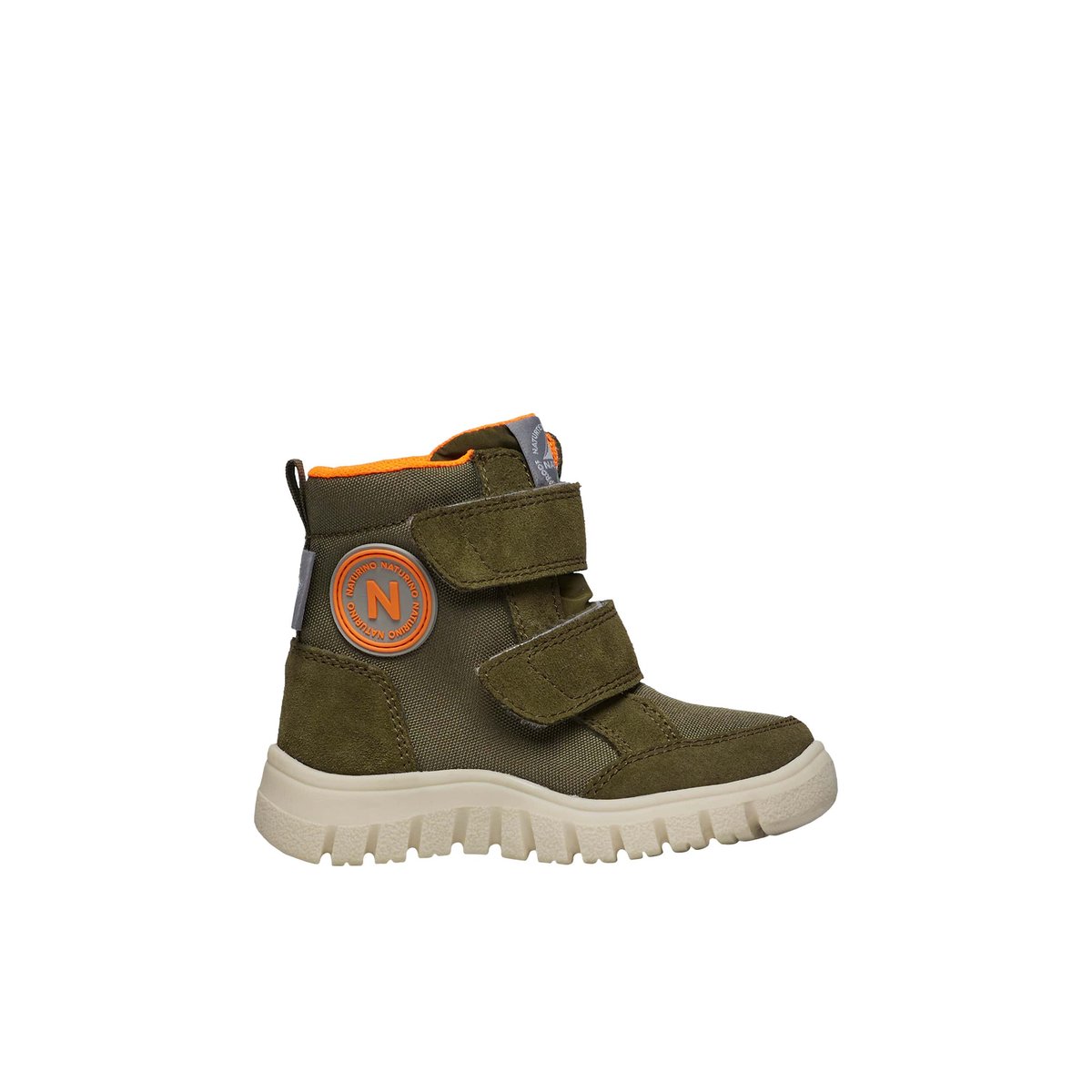 Bottes en suède et tissu technique GEMINAE 3 VL WP. kaki, NATURINO