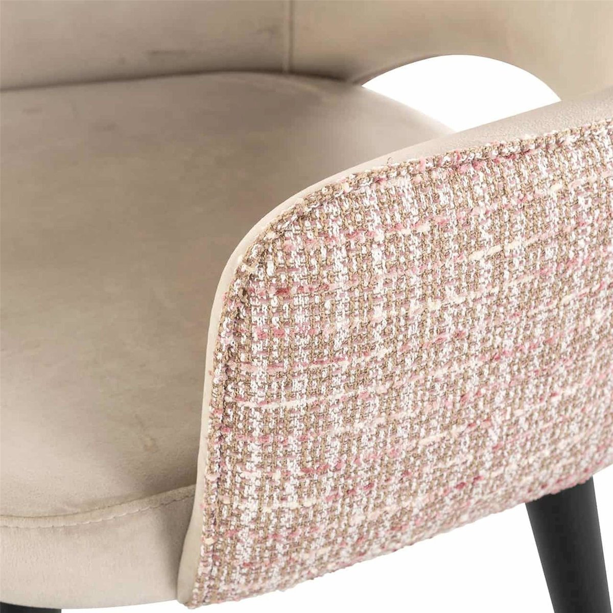 Chaise de salle à manger, STOELEN beige rosé, RECOLLECTION
