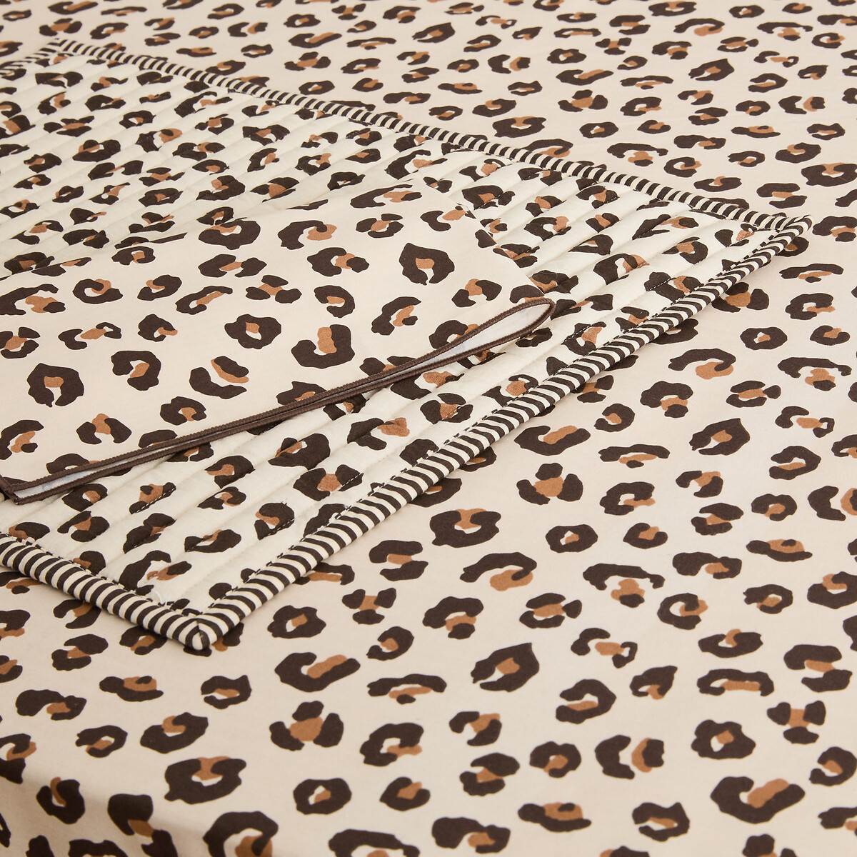 Set of 2 Leopold Leopard Print Cotton Voile Reversible Placemats leopard print, LA REDOUTE INTERIEURS