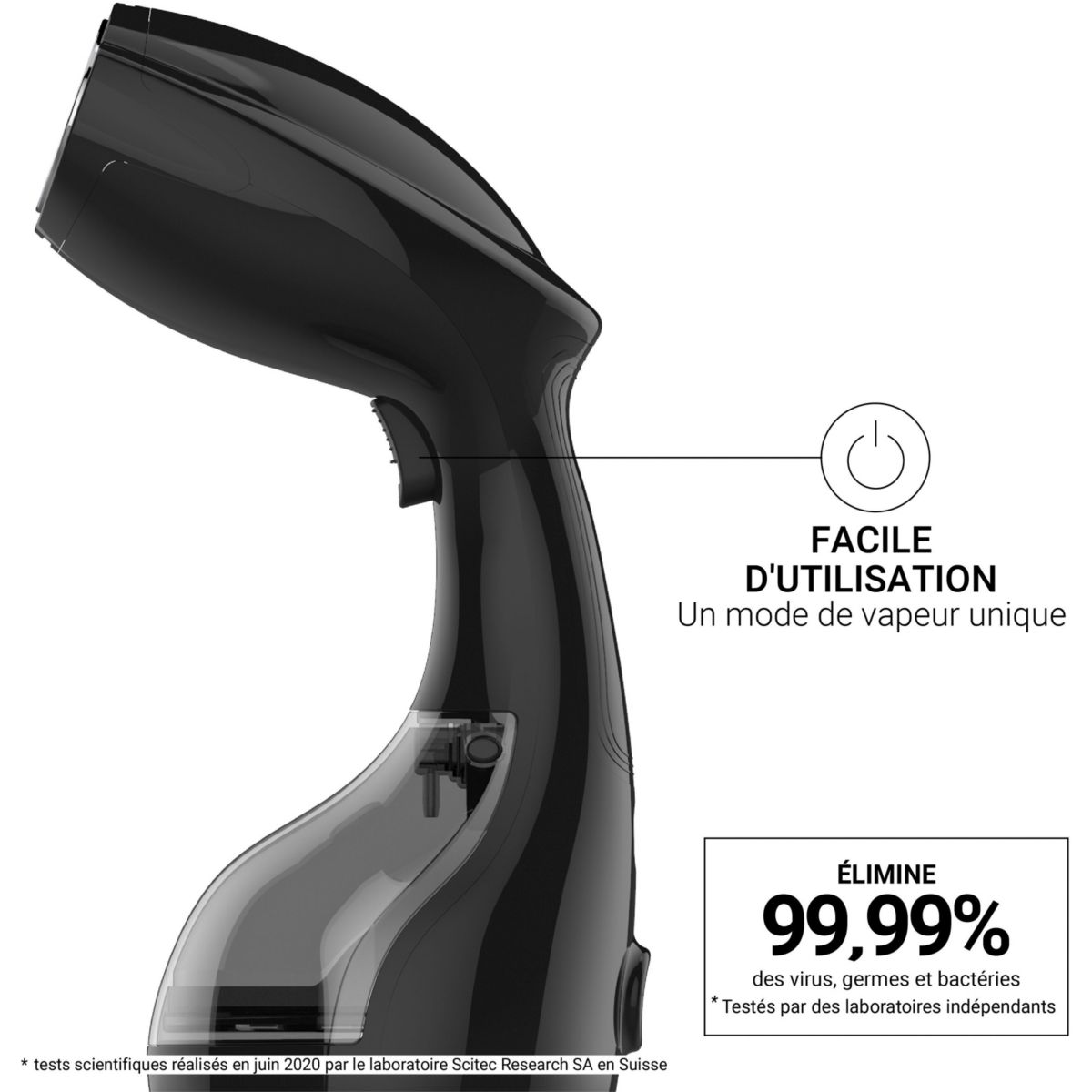 Défroisseur vapeur EUTAC140B couleur unique, STEAMONE