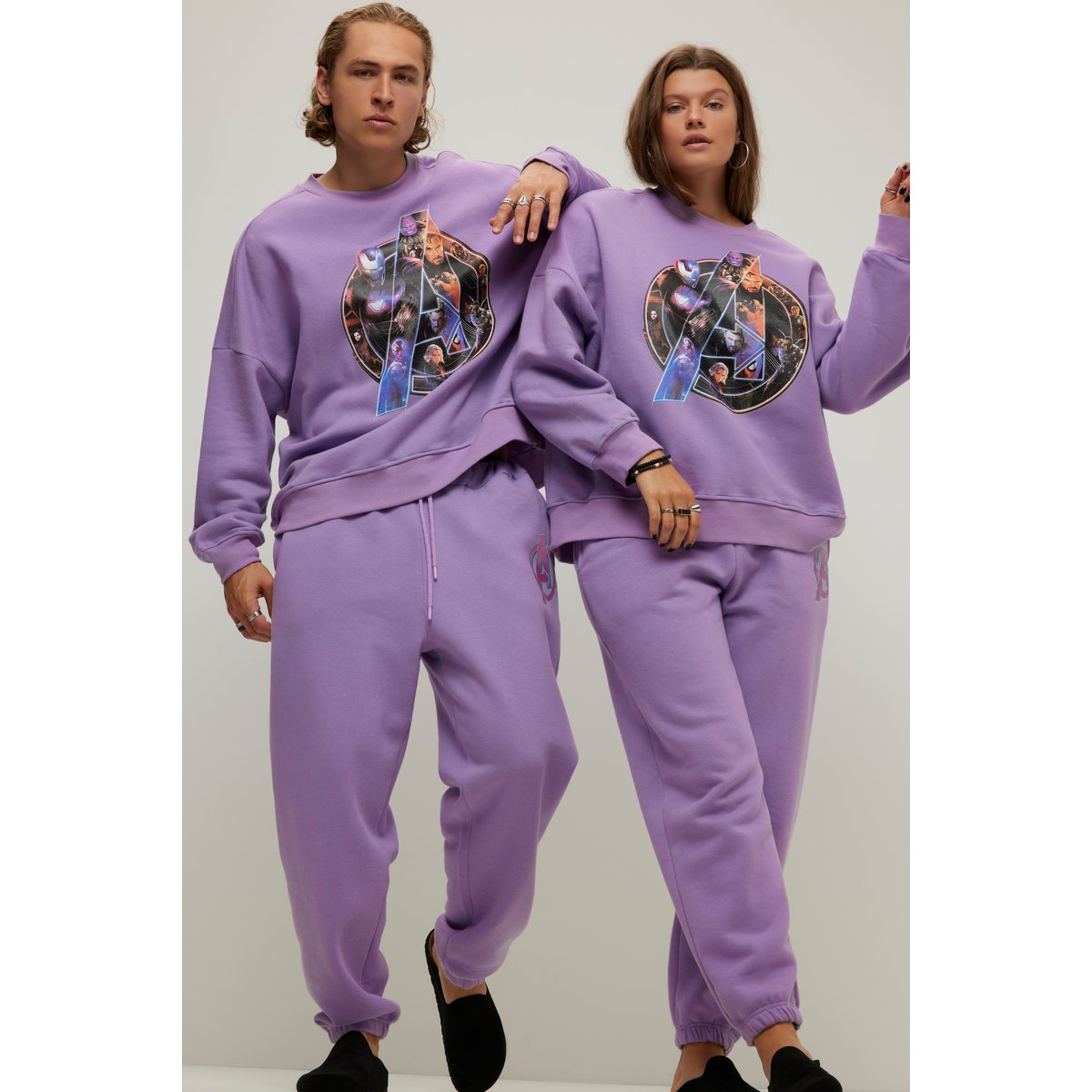 Pantalon de jogging à ceinture élastique lavande, STUDIO UNTOLD