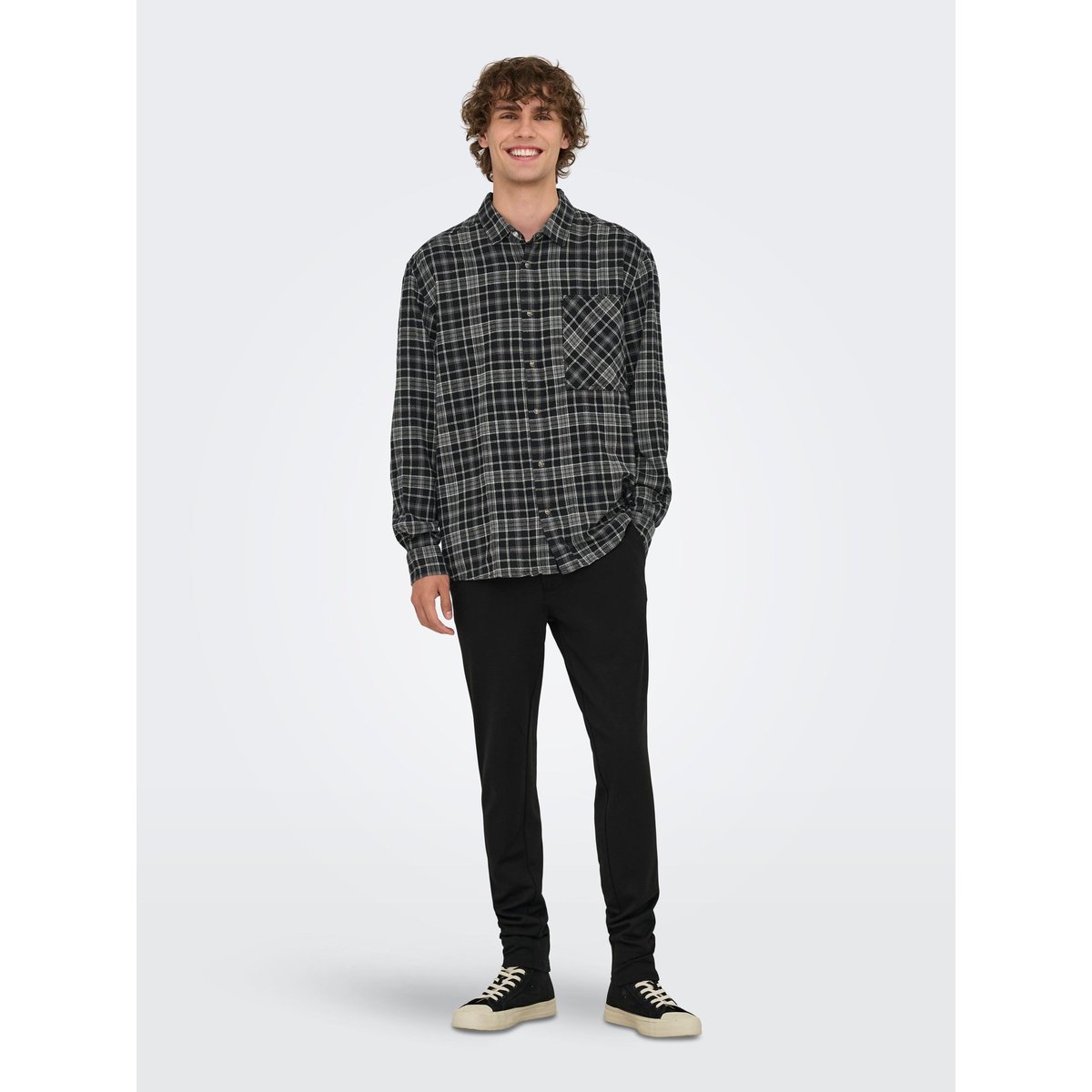 Chemise En Flanelle noire - black, ONLY & SONS