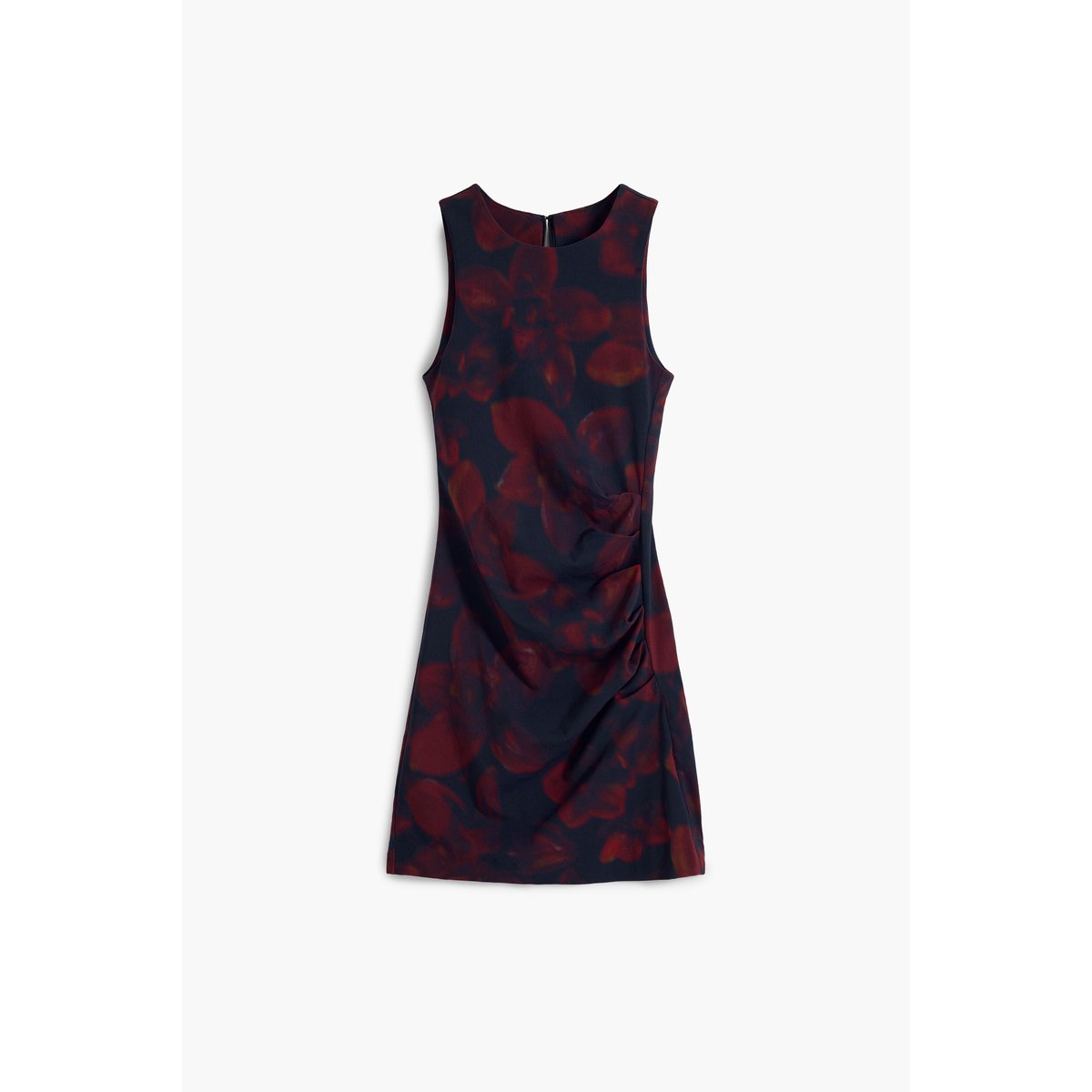 Robe chasuble froncée rouge, DESIGUAL