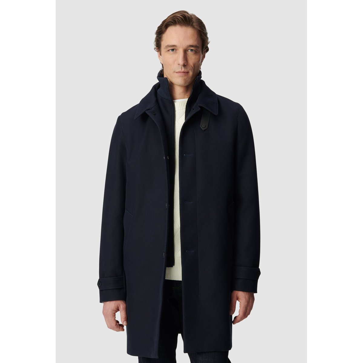 Trench avec parementure amovible bleu marine, IKKS