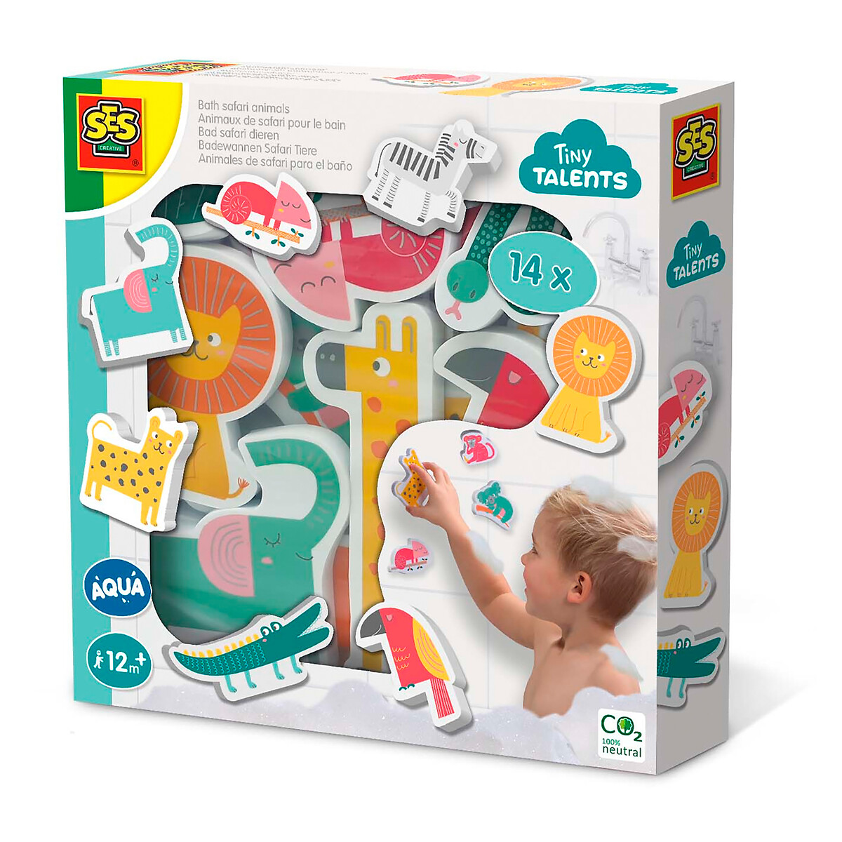 Brinquedo Animais selvagens para banho, da SES multicolor, SES
