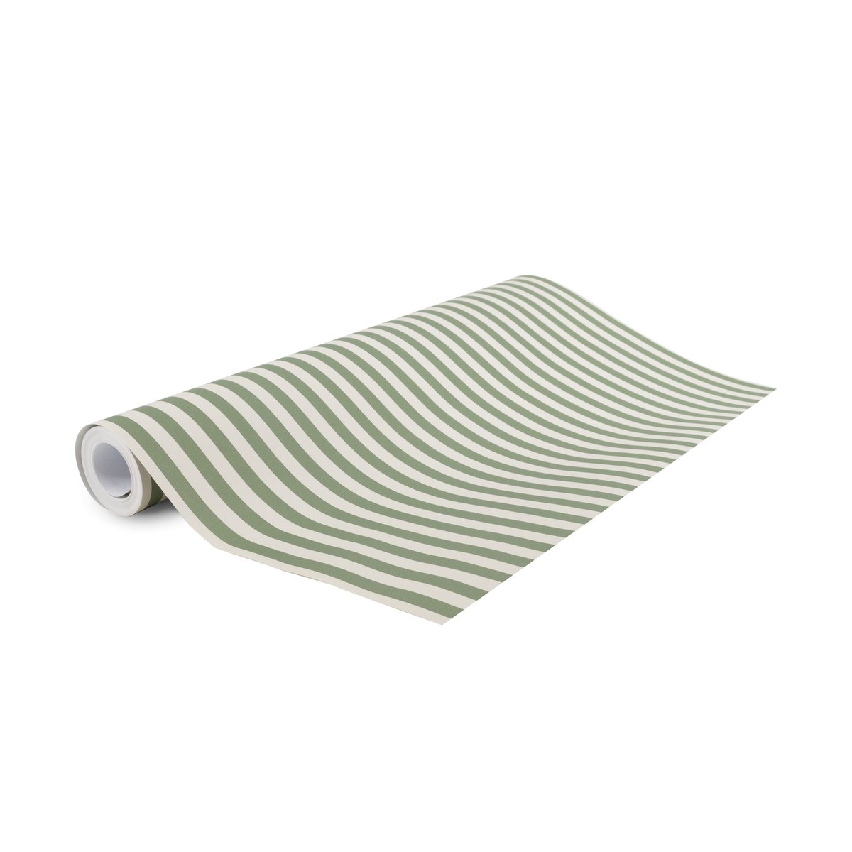 Papier peint petites rayures vintage l'herbe vert, blanc cassé, SUPERFRESCO EASY