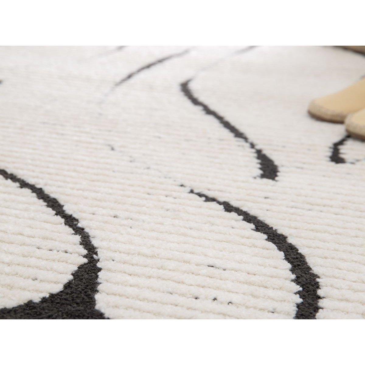 Tapis poils courts style contemporain, COSMARA beige, BOBOCHIC