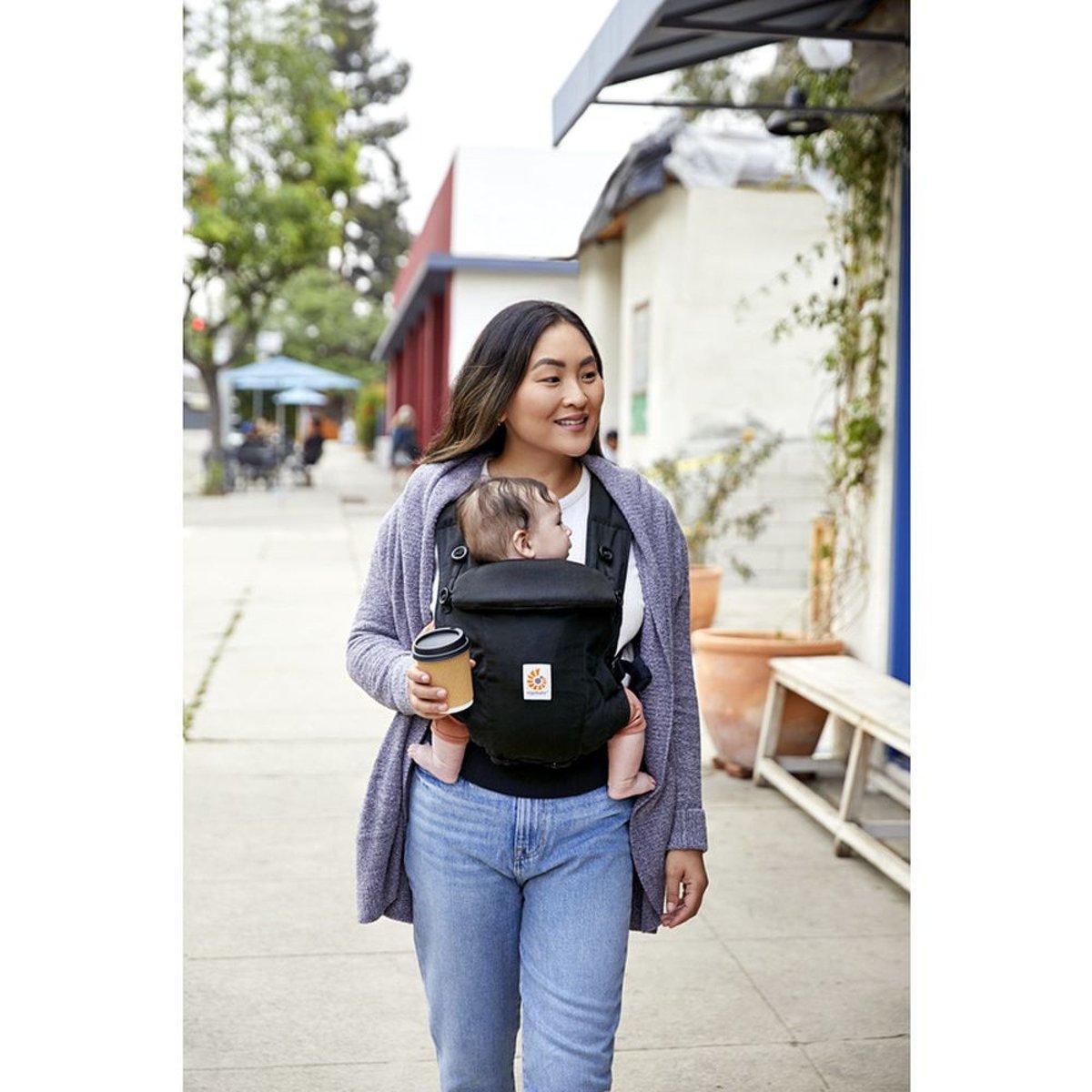 Porte-Bébé Adapt Soft Touch Coton noir, ERGOBABY