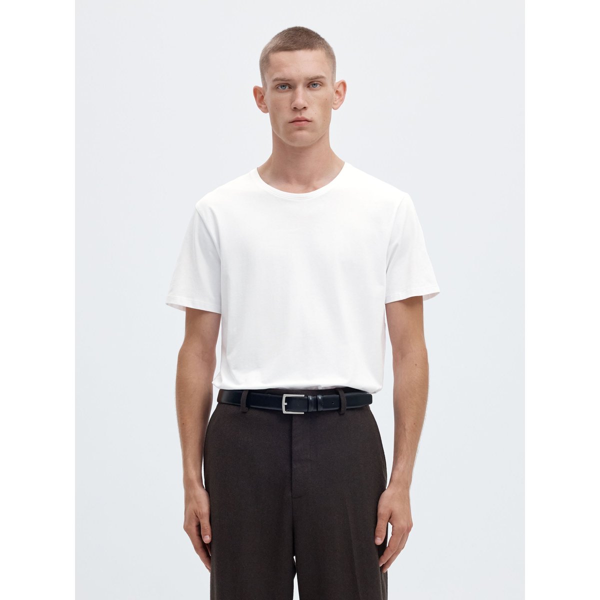 T-Shirt bright white, SELECTED