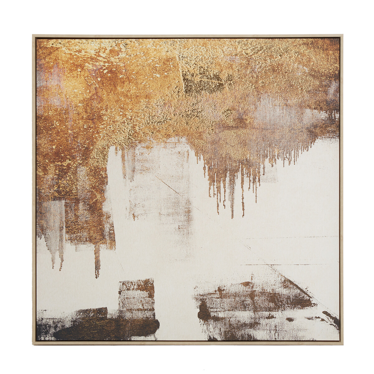 103cm Gold Foil Abstract Wall Art gold-coloured, FIFTY FIVE SOUTH
